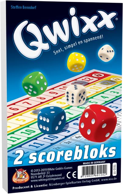 Qwixx scorebloks