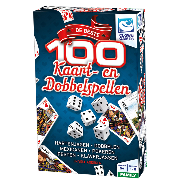 Spel Kaarten Dobbel 100 spellen