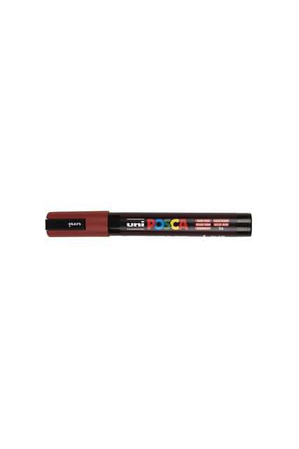 Paintmarker Uni POSCA PC5M medium robijnrood