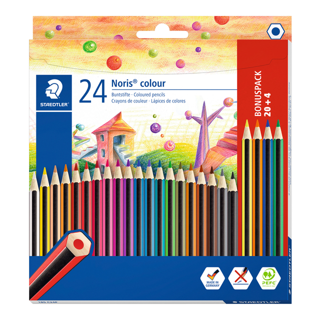 Crayon de couleur Staedtler Noris set 20+ 4 couleurs