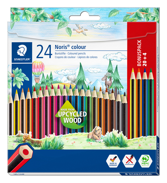 Crayon de couleur Staedtler Noris set 20+ 4 couleurs
