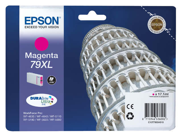 Cartouche d’encre Epson 79XL T7903 rouge
