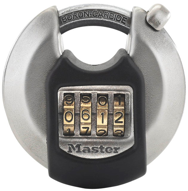 Hangslot MasterLock Excell combinatieslot staal 70mm