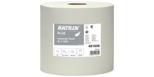 Papier de nettoyage Katrin Industrial XL 481856 2 épaisseurs 1000 feuilles blanc