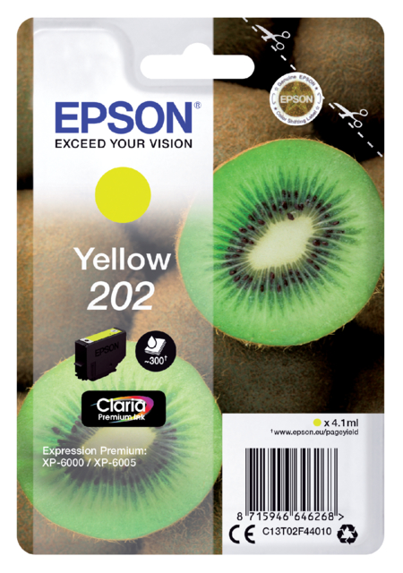 Inktcartridge Epson 202 T02F44 geel