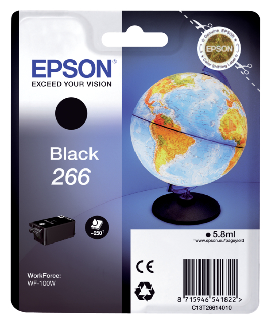 Cartouche d'encre Epson 266 T2661 noir