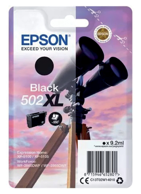 Cartouche d'encre Epson 502XL T2W1 noir