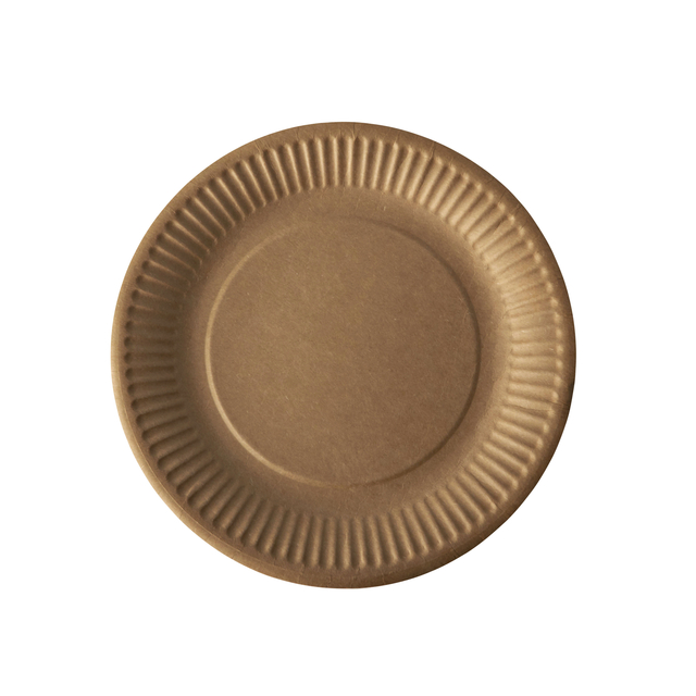 Assiette Papstar 190mm carton brun 50 pièces