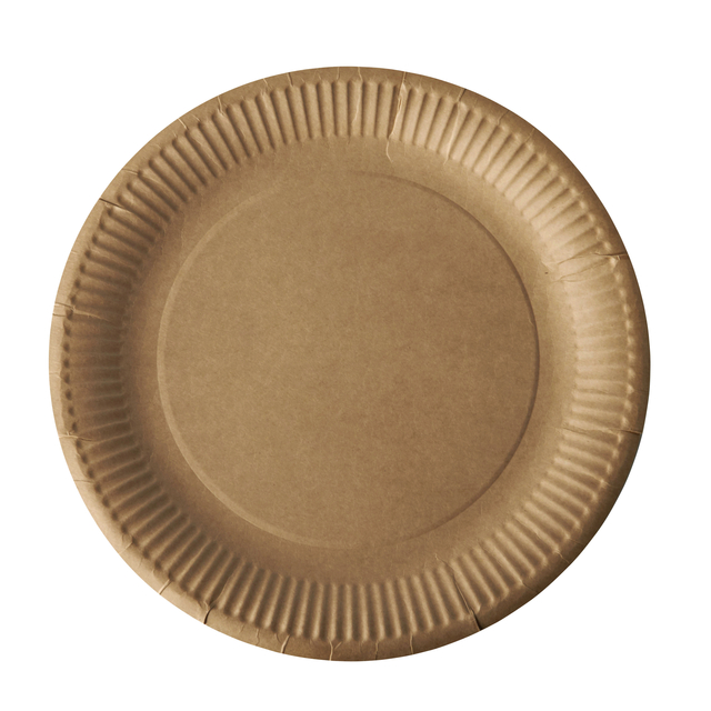 Assiette Papstar 230mm carton brun 50 pièces