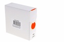 Etiket Rillprint 25mm op rol fluor rood 500 stuks