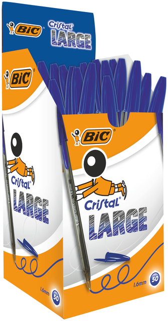 Stylo bille BIC Cristal Large bleu