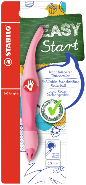 Roller STABILO EASYoriginal droitier Pastel rose