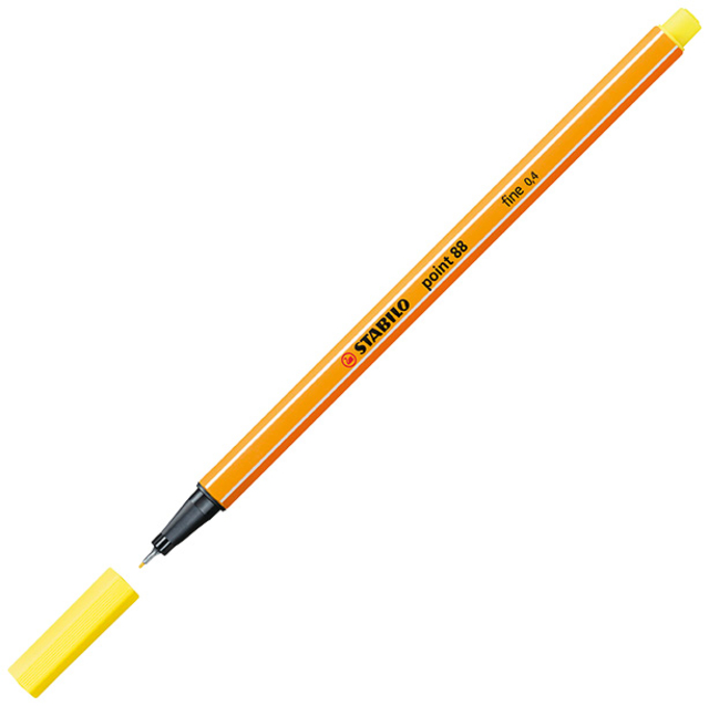 Fineliner STABILO point 88/24 Fin jaune citron