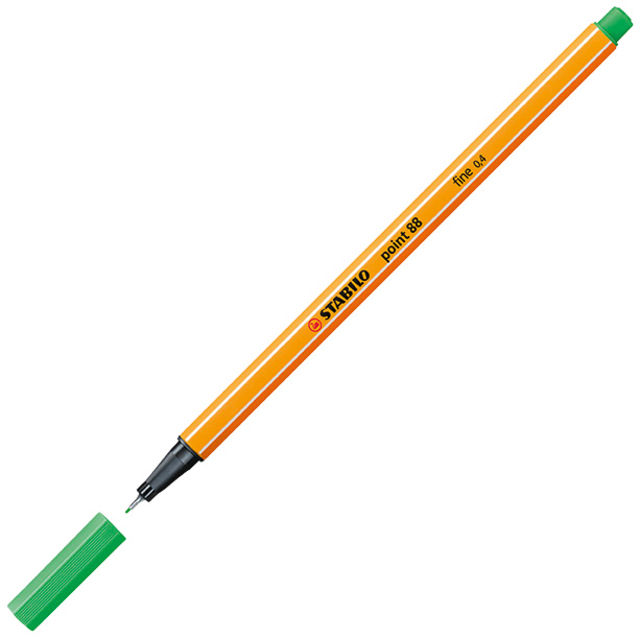 Fineliner STABILO point 88/16 Fin vert émeraude clair