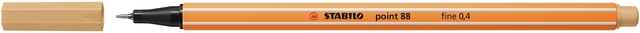 Fineliner STABILO point 88/88 fijn licht oker