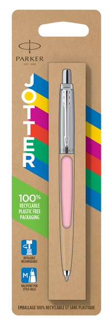 Stylo bille Parker Jotter Originals Pastel rose CT Medium