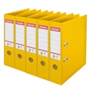 Classeur à levier Esselte N°1 Power PP 75mm jaune 5 pièces