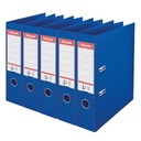 Ordner Esselte No.1 72mm PP 30% gerecycled folie Multipack blauw 5 stuks