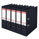 Ordner Esselte No.1 72mm PP 30% gerecycled folie Multipack zwart 5 stuks
