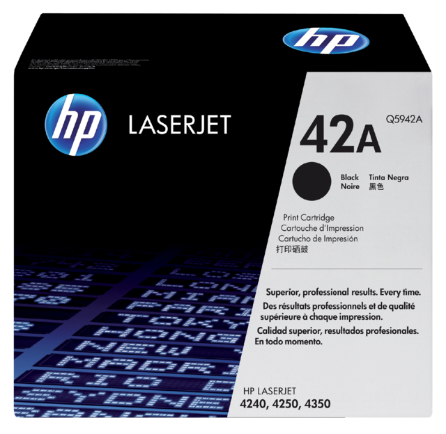 Cartouche toner HP Q5942A 42A noir