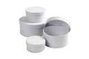 Doos Creativ Comp rond 4st Ø 8, 10, 12, 14cm, hoogte 4, 5, 6, 7cm wit
