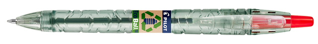 Stylo bille PILOT Begreen B2P Ecoball Medium rouge