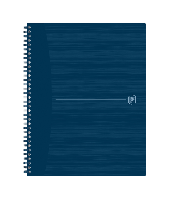 Cahier spirale Oxford Origin A4+ ligné 140 pages 80g bleu