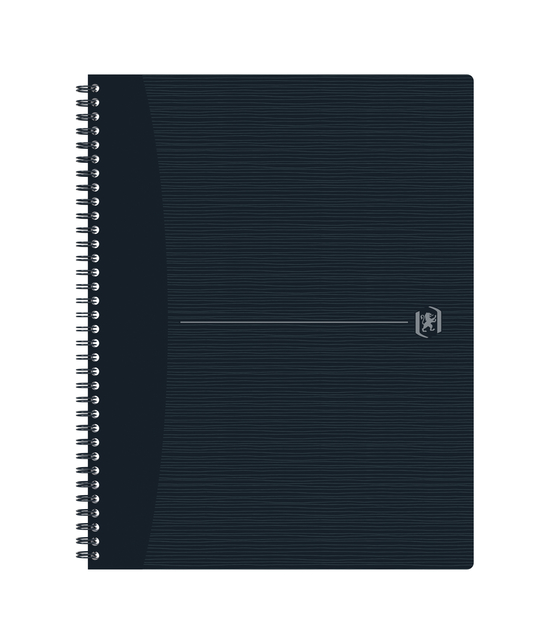 Cahier spirale Oxford Origin A4 + carreau 5x5mm 140 pages 80g noir
