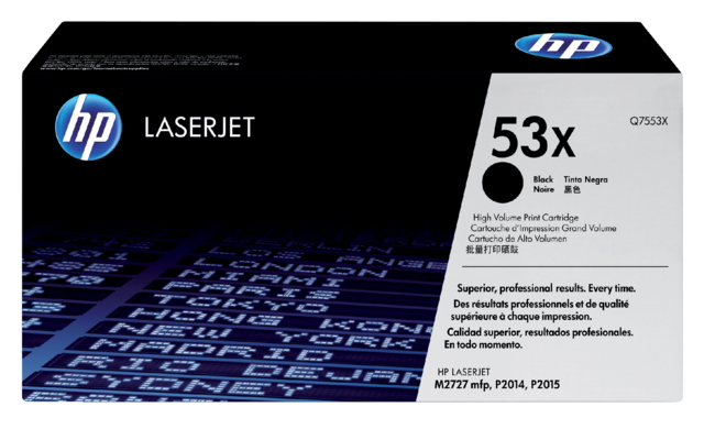 Cartouche toner HP Q7553X 53X noir