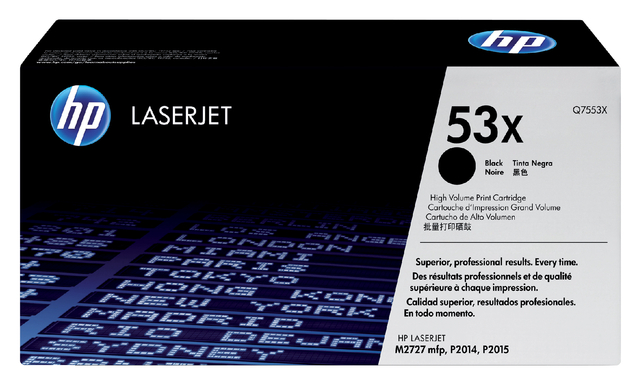 Cartouche toner HP Q7553X 53X noir