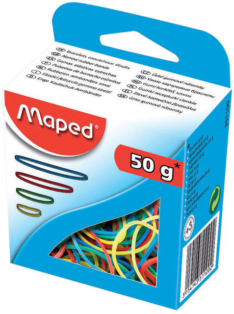 Elastiekjes Maped kleur 50gr