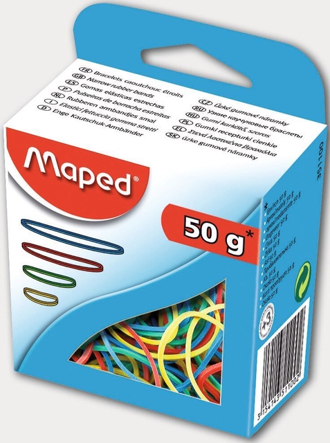 Elastiques Maped assorti 50g