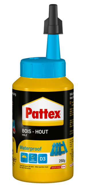 Colle à bois Pattex D3 Waterproof 250ml