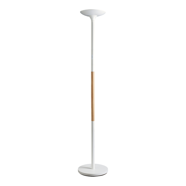 Lampadaire Unilux Pryska LED bois blanc