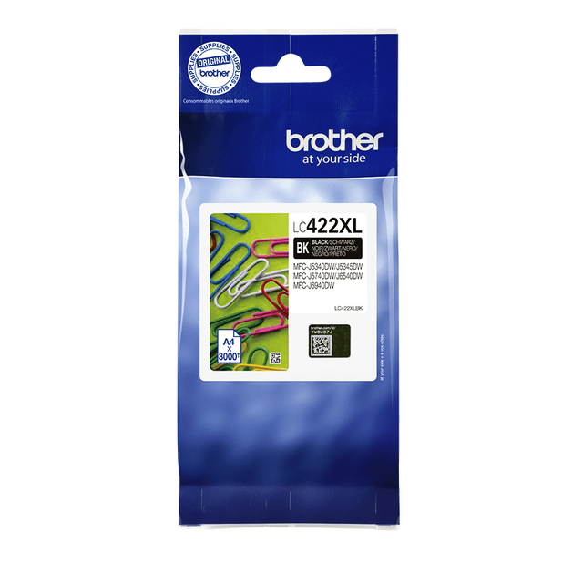 Inktcartridge Brother LC-422XLBK zwart