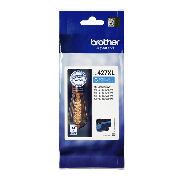 Cartouche d''encre Brother LC-427XLC bleu