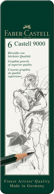 Crayon Faber-Castel Jumbo 9000 boîte de 6 duretés