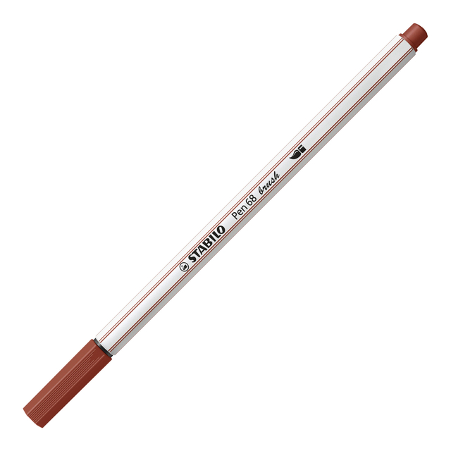 Feutre pinceau STABILO Pen 568/75 marron chocolat