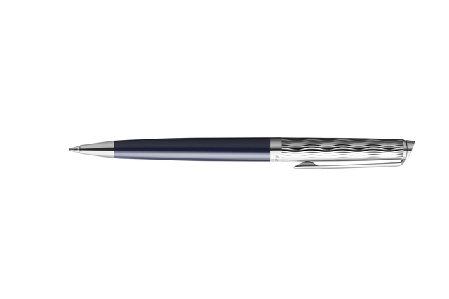 Stylo bille Waterman Hémisphère L''Essence Bleu Laqué CT Medium