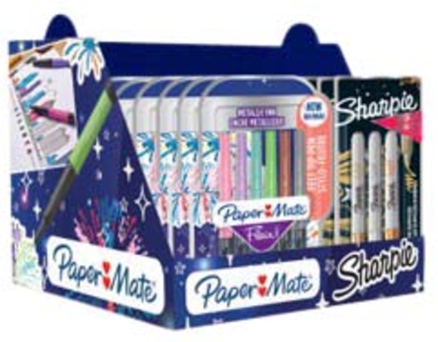 Viltstift Sharpie en Paper Mate Flair metallic assorti