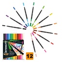 Feutre de coloriage BIC Intensity Dual-tip étui 12 couleurs