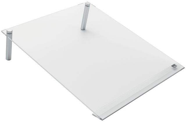 Notitiebord Nobo transparant acryl schuin A4