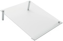 Bloc-notes acrylique Nobo A4 transparent incliné