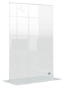 Infobord Nobo Premium Plus A4 acryl vrijstaand
