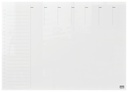 Weekplanner Nobo transparant acryl A4