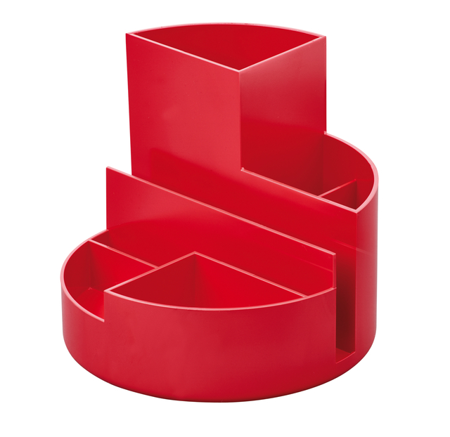 Organisateur MAULroundbox Recycled 6 compartiments rouge