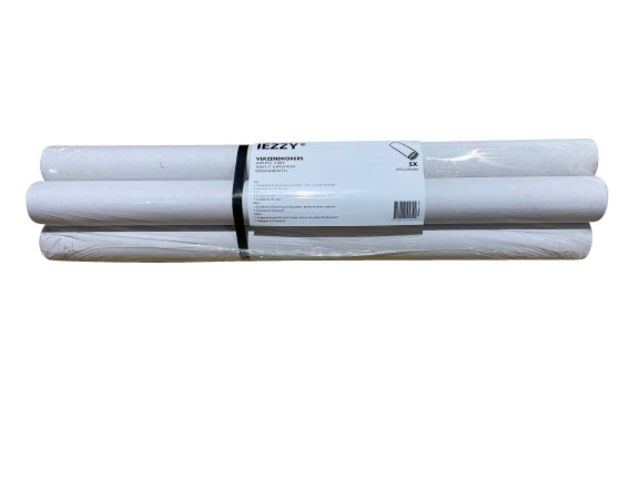 Tube d''expédition IEZZY A1 650x50mm blanc inclus embouts 5 pièces