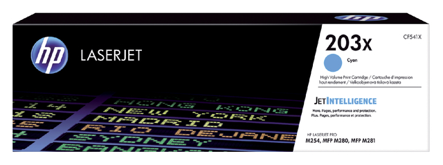 Cartouche toner HP CF541X 203X bleu