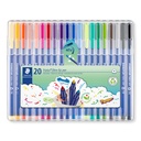 Kleurstift Staedtler 323 Triplus color à 20 kleuren