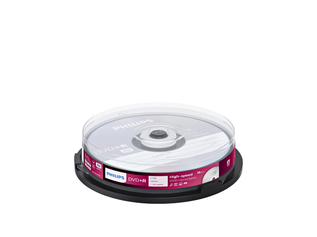 DVD+R Philips 4,7GO 16x SP 10 pièces